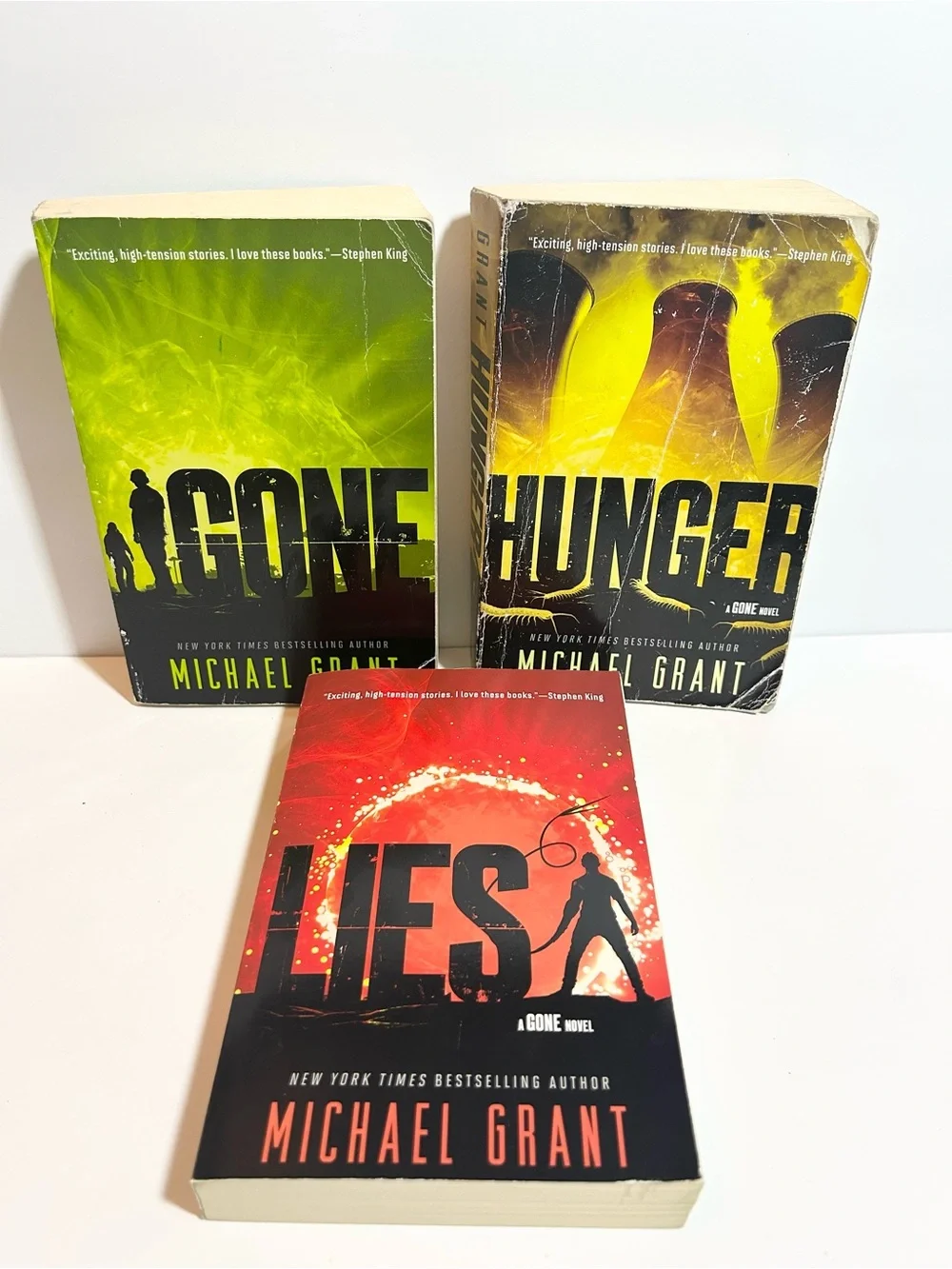Gone Series Paperback Set - Lies , Gone , Hunger books 1-3 by Michael Grant